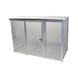 BAUER S&Uuml;DLOHN Gasflaschen-Container Typ GFC-M 4/D LxBxH 3100x1500x2160 mm Dach verzinkt - Gasflaschencontainer mit Dach, mit Einfl&uuml;gelt&uuml;re - 1