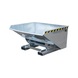 BAUER S&Uuml;DLOHN Recipient basculant tip EXPO 900 capacitate 0,90 m&sup3;, 1260x1570x835 mm galvanizat - Recipient basculant cu mecanism de rulare - &icirc;nălțime totală redusă - 1