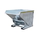 BAUER S&Uuml;DLOHN Conteneur bascul. type EXPO 1200 cap. 1,20 m&sup3;, LxlxH 1 720x1 070x1 095 mm, zing. - Bac &agrave; bec avec m&eacute;canisme de d&eacute;placement – faible hauteur globale - 1
