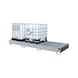 BAUER S&Uuml;DLOHN Cubeta colectora de acero para 3x IBC LxAnxAlt 3850 x 1300 x 340 mm, galv. - Bandeja colectora para contendedores IBC - 1
