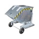 BAUER S&Uuml;DLOHN Brouette basculante zingu&eacute;e 250 L, LxlxH, 1 120 x 820 x 990 mm - Chariot-caisse, sur roues - avec option de vidange au niveau du sol - 1