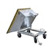 BAUER S&Uuml;DLOHN Talaş damperi g&ouml;vdesi, al&ccedil;ak, 400 litre, UxGxY 1390x840x610 mm, galvanizli - Talaş konteynerleri, manuel devirme - 1