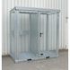 BAUER S&Uuml;DLOHN Gas bottle container 2,115x1,570x2,260 mm with grating floor - Gas bottle container with roof and base - 1
