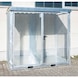 BAUER S&Uuml;DLOHN BAUER gasflescontainer 2535x1575x2260 mm met traanplaatvloer - Gasflessencontainer met dak en bodem - 1