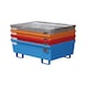 BAUER S&Uuml;DLOHN Bac de r&eacute;cup&eacute;ration sans caillebotis LxlxH 1 200x800x415 mm zingu&eacute; - Bac de r&eacute;cup&eacute;ration pour f&ucirc;ts de 200&nbsp;l - 2