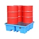 BAUER S&Uuml;DLOHN PE 材质收集盘，用于 200 L 的桶，长x宽x高 1,280x1,280x275 mm，230 升 - 用于 200 升圆桶的收集盘 - 2