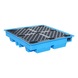 BAUER S&Uuml;DLOHN PE 材质收集盘，用于 200 L 的桶，长x宽x高 1,280x1,280x275 mm，230 升 - 用于 200 升圆桶的收集盘 - 1