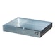 BAUER S&Uuml;DLOHN Small cask tray for pallets, collection volume 40 l, 800x600x120 mm, galvanised - Collection tray for small containers - 1