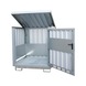 BAUER S&Uuml;DLOHN 危险材料仓，用于存放 4 个 200 L 的桶，长x宽x高 1,525x1,550x1,699 mm，230 L，镀锌 - 危险材料仓库 - 3