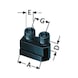 R&Ouml;HM Slotted nut with screw, slot width 21 mm, length 25 mm - Clamping element, quick change (parts) - 1