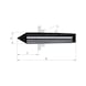 R&Ouml;HM Fixed centring tips, MK 4 mount, DIN 806, solid tip, ground only - Dead center (drill bit) - 2