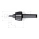 R&Ouml;HM Rotating centring tip, 60 degrees, MK2, size 102, re-turned extended tip - Live Centering tip (drill bat) - 2