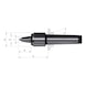 R&Ouml;HM Rotating centring tips 60 degrees, MK 6, size 14, with extended tip - Live Centering tip (drill bat) - 2