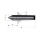 R&Ouml;HM Solid centring points, MK 1 shank, DIN 806, solid tip; material: tool steel - Dead center (drill bit) - 2