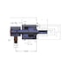 R&Ouml;HM Hydraulic solid clamping cylinders without through-hole, 200, OVS basic model, up to 80 bar - Clamping cylinder (hydraulics) - 2