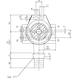 R&Ouml;HM Hydraulic solid clamping cylinders without through-hole, 200, OVS basic model, up to 80 bar - Clamping cylinder (hydraulics) - 3