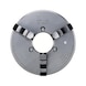 R&Ouml;HM KRF 125, 3-jaw, with clamping pin, cylindrical centring mount, cast body - Lathe tip, arbor, chuck (machine tool) - 3