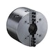 R&Ouml;HM Power-clamping chuck KFD-HS 160, 2-jaw, 90-degree pointed teeth, cylindrical - Lathe tip, arbor, chuck (machine tool) - 1