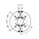 R&Ouml;HM Power-clamping chuck KFD-HS 160, 2-jaw, 90-degree pointed teeth, cylindrical - Lathe tip, arbor, chuck (machine tool) - 3