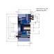 R&Ouml;HM KFD-HE 210 power chuck, 3-jaw, 90-degree pointed teeth, cylindrical - Lathe tip, arbor, chuck (machine tool) - 2