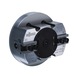 R&Ouml;HM KFD 500 2-jaw power chuck, weight-reduced, cylindrical mounting - Lathe tip, arbor, chuck (machine tool) - 1