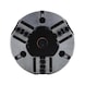 R&Ouml;HM KFD-EC 200 power chuck, 3-jaw, guided piston, cylindrical mounting - Lathe tip, arbor, chuck (machine tool) - 2