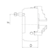 R&Ouml;HM DURO-T 315, KK 11, ISO 702-3, stud bolts and flanged nut, one-piece reversible jaws - Lathe tip, arbor, chuck (machine tool) - 3