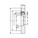 R&Ouml;HM Short-cone flange, external diameter 125, short cone 3, ISO 702-2 - Centering flange (standardized tool parts, tool and die, other) - 2