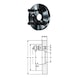 R&Ouml;HM Short-cone flange, external diameter 400, short cone 6, ISO 702-3 - Centering flange (standardized tool parts, tool and die, other) - 1