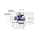 R&Ouml;HM Mounting flange with HSK-C mounting clamping set, nominal size 40 - Cutting machine tool (accessories, additional equipment, other) - 3