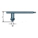 R&Ouml;HM Drill chuck key, size S2A T, with DIN 6349 toothing for toothed collar drill chucks - Chuck (parts) - 2