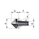 R&Ouml;HM Replaceable inserts for rotating centring tips, size 102, 90 degrees - Drill bit (other) - 1