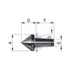 R&Ouml;HM Replaceable inserts for rotating centring tips, size 106, 75 degrees - Drill bit (other) - 1