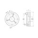 R&Ouml;HM Zwischenflansch ZF, f&uuml;r KFS / MFS/ KFR, Kurzkegel Nr. 5 (C 05), ISO 702-3 - Zentrierflansch (Normalie, Werkzeugbau, Sonstige) - 2