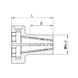 R&Ouml;HM AGILIS segment clamping sleeves, minimum diameter 62.7, for size 4 - Clamping sleeve, cylindrical - 2