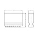 R&Ouml;HM Block jaw BL, size 350/400, set of 3 jaws, DIN 6350, non-stepped, unhardened - Cutting machine tool (accessories, additional equipment, other) - 2