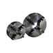 R&Ouml;HM Duro-M 500/4 flat-spiral chuck, cylindrical shank, drilling and turning jaws - Lathe tip, arbor, chuck (machine tool) - 1