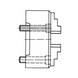 R&Ouml;HM Duro-M 630/3 flat-spiral chuck, short taper mount, front mounting, KK 15 - Lathe tip, arbor, chuck (machine tool) - 2