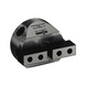 R&Ouml;HM Duro-M 100/2 flat-spiral chuck, cylindrical shank, basic jaws and non-stepped - Lathe tip, arbor, chuck (machine tool) - 1