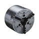 R&Ouml;HM KFD-HS 400 power chuck, 3-jaw, 90-degree pointed teeth, cylindrical - Lathe tip, arbor, chuck (machine tool) - 1