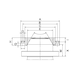 R&Ouml;HM Type 285-95 mounting flange for clamping heads, size 100 - Drill bit (other) - 2