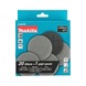 MAKITA 21-piece mesh sanding pad set, diameter 125 mm, A80 – A240, Velcro grid D-82878 - Mesh abrasive, round, 125 mm - 2