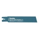 MAKITA BiM reciprocating blade 145/8Z, 8 tpi, length 117 mm, thickness 1.6 mm, 5 pieces E-26191 - Reciprocating saw blades for metal - 1