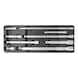 1/4 inch, 3/8 inch, 1/2 inch CHROMEplus tilting extension set, 9 pieces - 1/4 inch CHROMEplus extension - 1