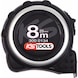 Tape measure with lock, black-grey, 8 m - Tape measure - 1