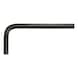 Hexagon socket angle pin wrench, phosphated, short, 1/8 inch - Hexagon socket angle pin wrench, phosphated, short - 1