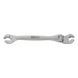 CHROMEplus open-end double ring spanner with joint, 9 mm - CHROMEplus open double ring spanner - 1
