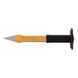 Cross chisel with hand guard, flat oval, 300 mm - Cross chisel with hand guard, flat oval - 1