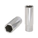 1/2 inch hex socket, long, 36 mm on hanger - 1/2 inch hex socket - 1