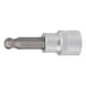 3/8 inch hex socket bit socket with ball head, 5 mm on hanger - 3/8 inch hex socket bit - 1